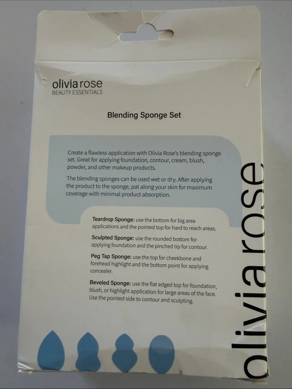 oliviarose Blue Blending Sponge Set - 4 Pack